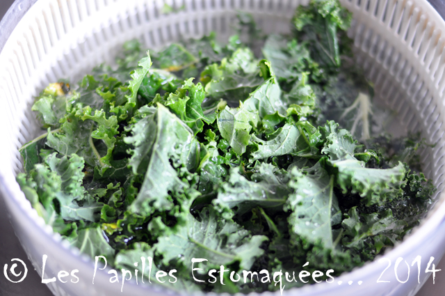 Chou vert frise kale preparation 07