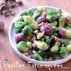 Salade aux choux romanesco kale brocoli et Bruxelles aux gesiers de canard et noix