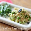 Salade quinoa feves pois roquette graines